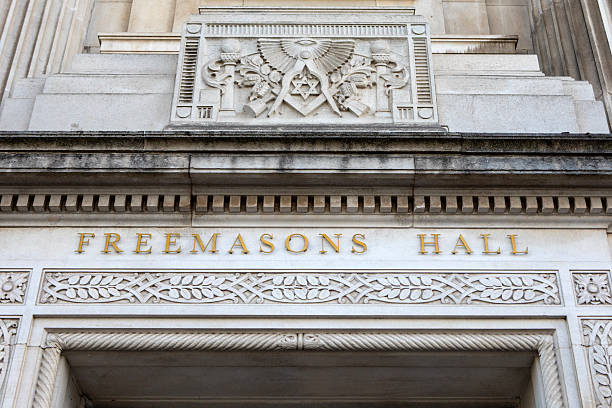 Nottingham, UK - June 28th 2025: The exterior of Freemasons Hall, located on Goldsmith Street in the city of Nottingham, UK.