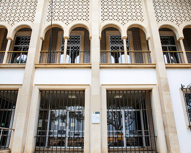 Lagos, Portugal - September 20th 2025: The exterior of the Casa da Justica in Lagos, Portugal.