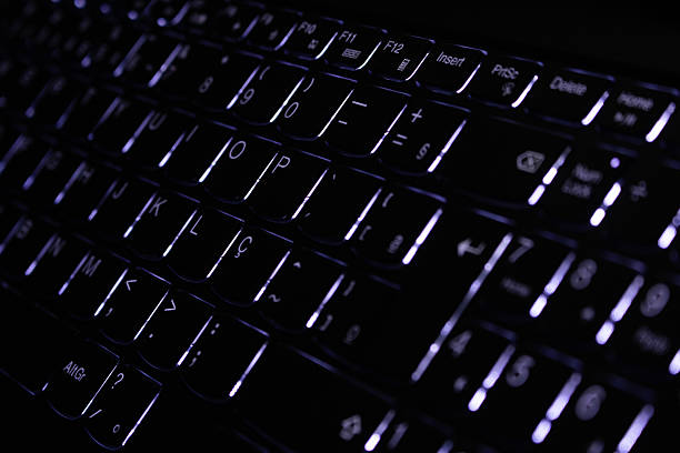 istock illuminated keyboard with LEDs highlighting the letters 2243099190