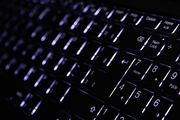 istock illuminated keyboard with LEDs highlighting the letters 2243099191