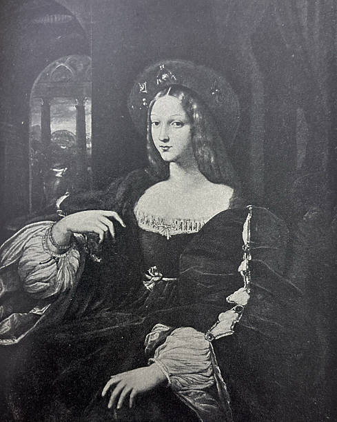 istock Antique illustration - Raphael - Joanna of Aragon - in the Louvre Paris 2243108175