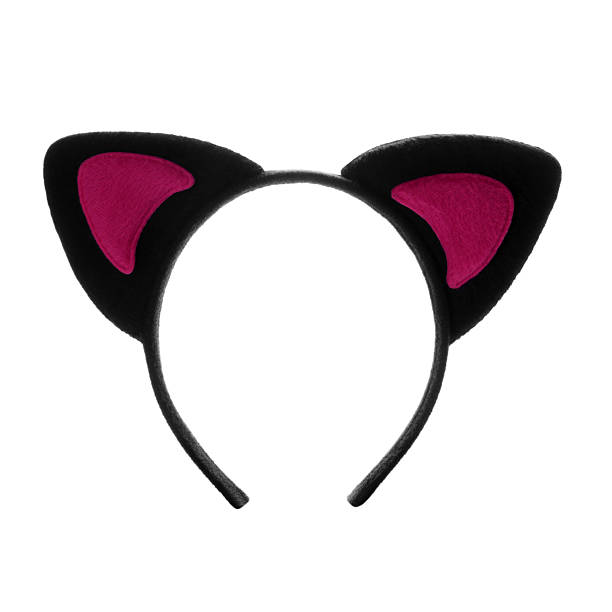 istock Stylish headband with cat ears isolated on white 2243110807