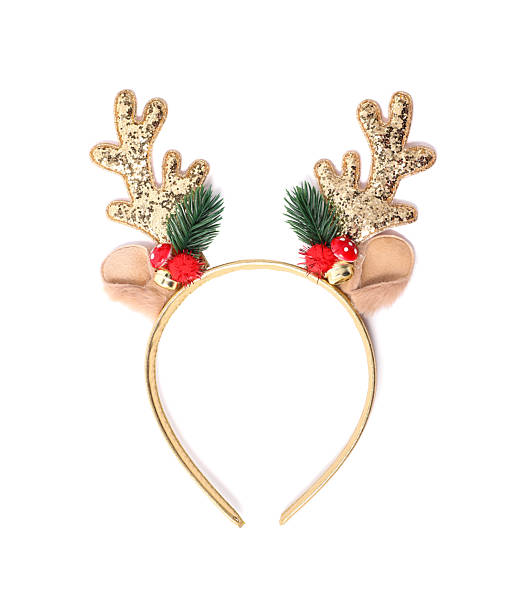 istock Reindeer headband isolated on white. Christmas costume accessory 2243111651
