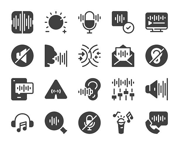 Voice - Icons vector art illustration