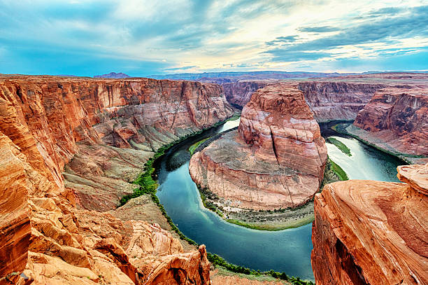 istock Striking Blue and Orange Contrast at Horseshoe Bend Sunrise 2243139551
