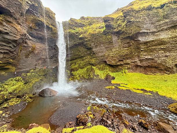 istock Kvernufoss Waterfall behind the Cliff, Hidden Cave View, South Iceland 2243155331
