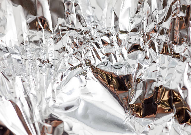 istock A piece of foil is crumpled and has a shiny surface 2243156620