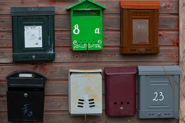 istock A rusty wall on the street with old metal mailboxes 2243163492