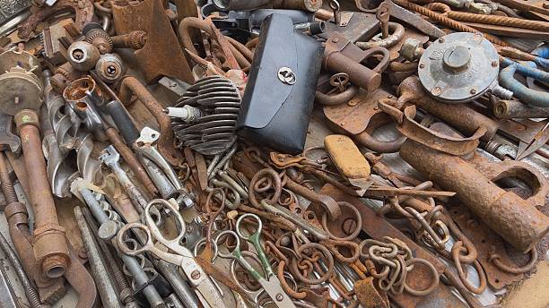 istock A flea market of old rusty things and tools. 2243170765