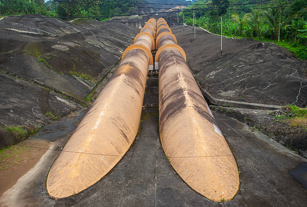Forced conduit for the production of electricity in the Maritime Alps