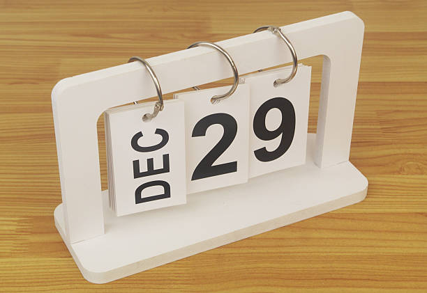 istock December, 29 on calendar on wooden table 2243182110