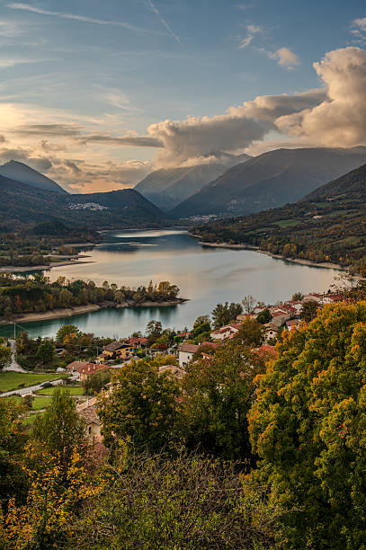 istock Barrea and its lake. Abruzzo. Spectacular autumn panorama 2243183678
