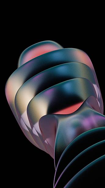 istock Abstract colorful spiral sculpture design, art, modern abstract 2243183930