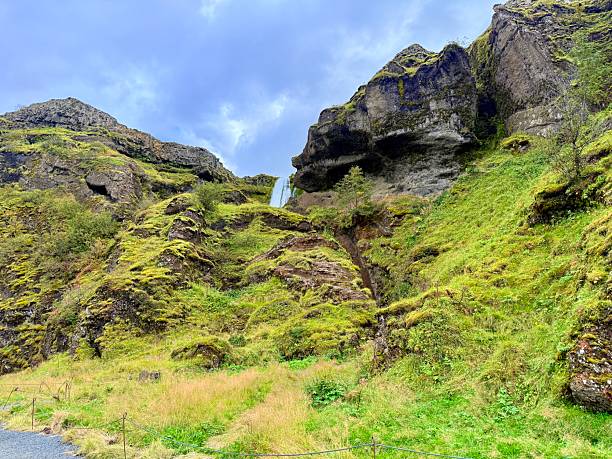 istock Seljalandsfoss Waterfall, South Iceland, Famous for Walking Behind the Falls 2243184280