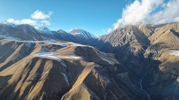 istock Caucasus Mountains Radiating Sunlight and Majestic Charm 2243185546