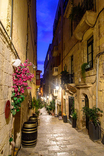 istock Beautiful night view of Malta's Old Town 2243206596
