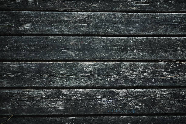 Dark weathered wooden planks creating rustic wood texture