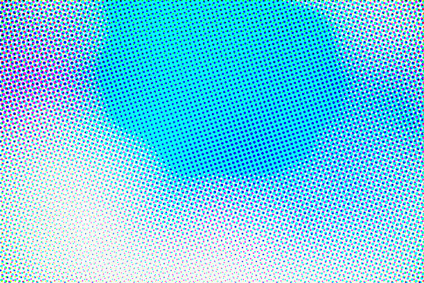 Artistic background wallpaper with color halftone effect