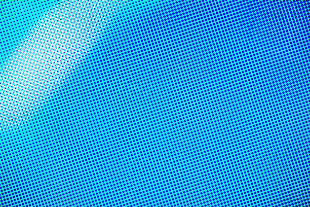 A vivid, circular pattern made up of dots. The design showcases depth and movement.