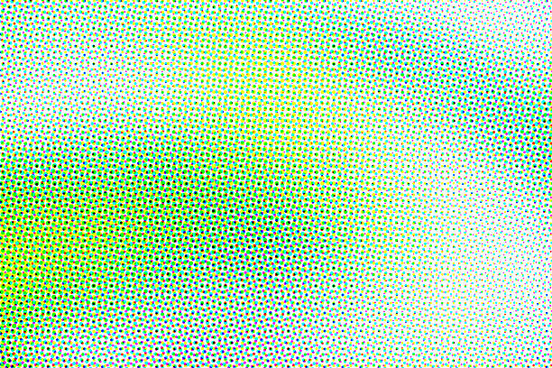Artistic background wallpaper with color halftone effect
