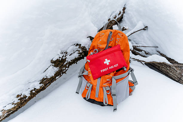 istock In a beautiful snowy landscape, a standout and vibrant backpack holds a fully stocked first aid kit, thoughtfully prepared for any emergencies that might arise during outdoor adventures 2243218293