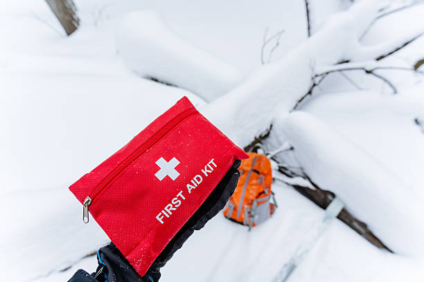 istock A bright red first aid kit is laying on the cold snow, standing out against the white backdrop of winters chill. It could be crucial in emergencies that arise in such conditions 2243218301