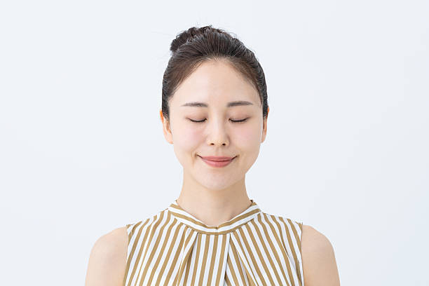 Young woman's skin care