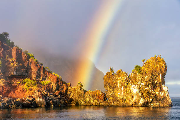 View from the small island of Bartolome, Galapagos, Ecuador