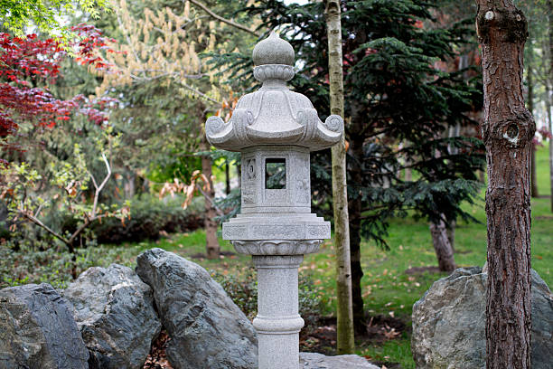 istock Traditional Japanese style stone lantern 2243220260