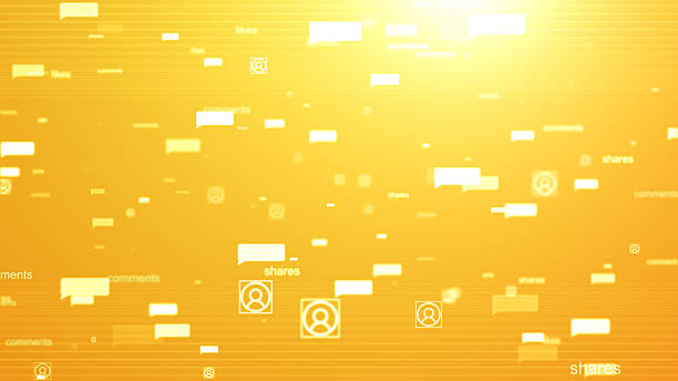 4K Social networking service concept. Communication network. 4K stock video
