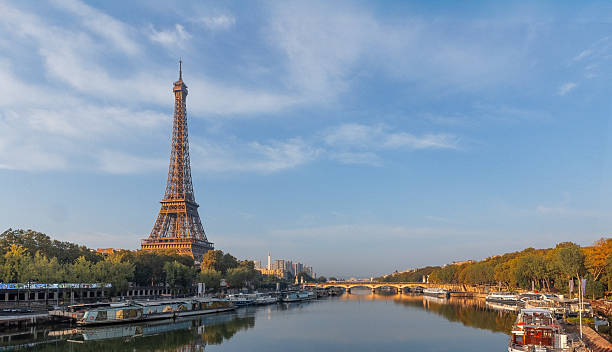 istock Eiffel Tower and Seine River at Sunrise in Paris 2243224710