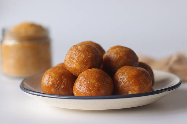 istock Jackfruit laddus on a rustic burlap backdrop, made with pureed jackfruit, raw sugar and coconut 2243226246
