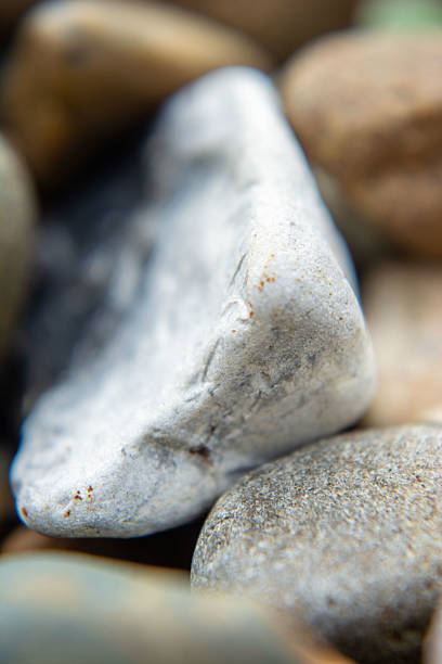 a closeup photo of a white rock