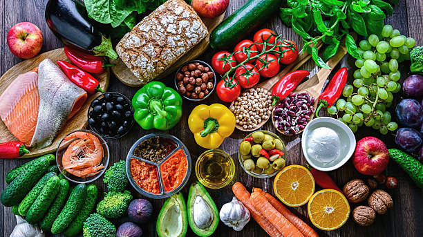 istock Food products representing the Mediterranean diet 2243228647