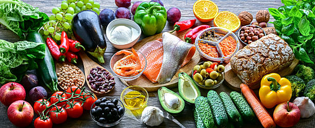 istock Food products representing the Mediterranean diet 2243228751