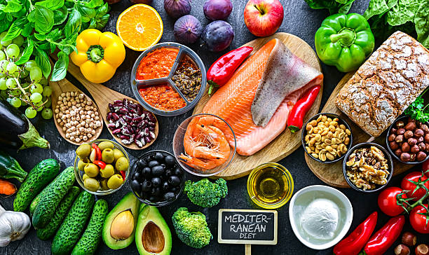 istock Food products representing the Mediterranean diet 2243228852