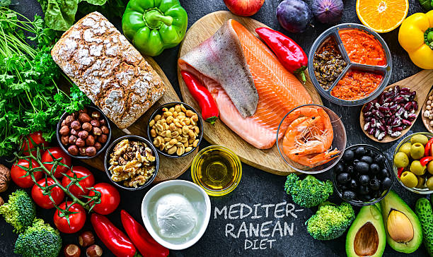istock Food products representing the Mediterranean diet 2243229462