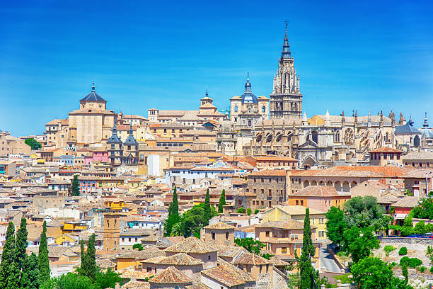 istock Aerial view of Toledo Cathedral, Spain 2243233403