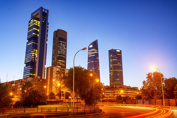 The most famous skyscrapers in Madrid are iconic landmarks of the city's modern skyline