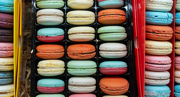 istock Beautiful and colorful macarones 2243233900