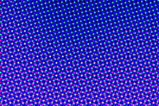 Artistic background wallpaper with color halftone effect