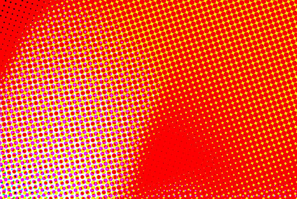 Artistic background wallpaper with color halftone effect