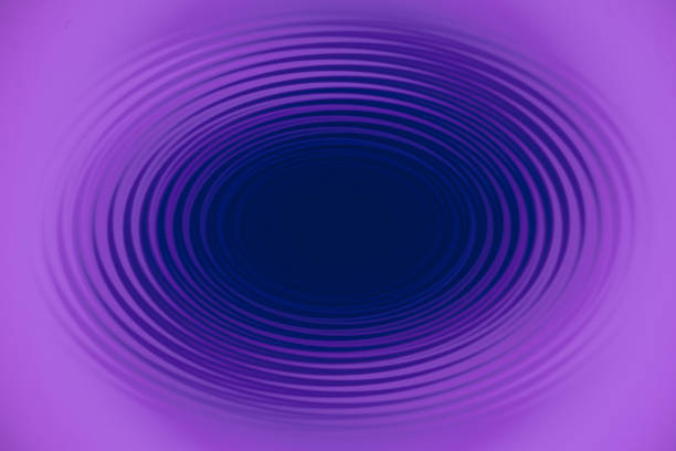 Abstract image. Concentric circles around central point. Flash Light. Designer background.