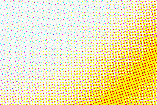 Artistic background wallpaper with color halftone effect