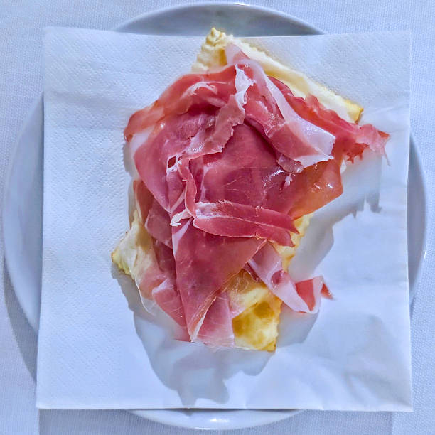 istock Traditional Italian fried gnocco with Parma ham, Modena, Emilia-Romagna, Italy 2243276399
