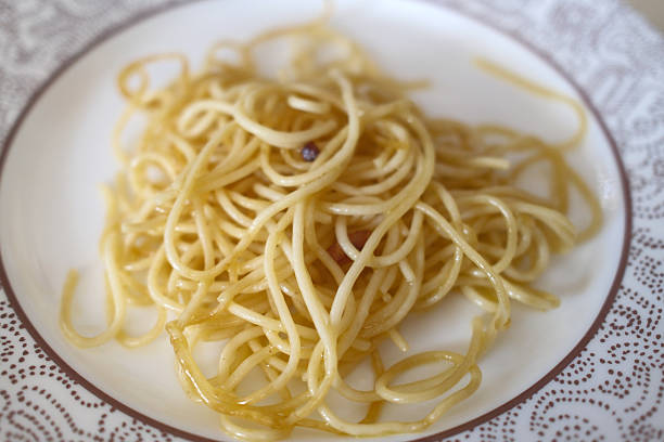 italian spaguetti pasta with nutritional fiber ready to eat