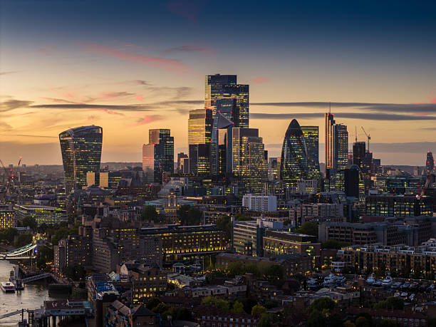 istock London city center night view by drone 2243296054