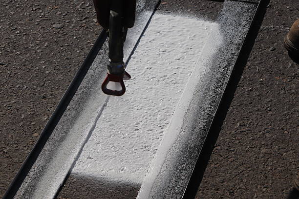 istock Bus lane marking on asphalt street 2243305753