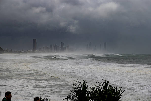 Storm and big seas lashing the Gold Coast
