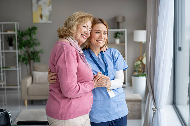 istock Caring Bond: Two Women Smiling Together Side by Side 2243310444